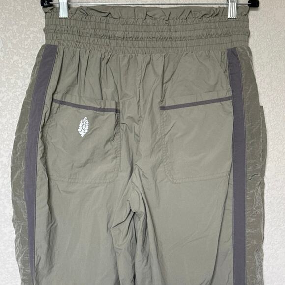 Free People Movement "Champ Is Here" Pants Womens Size L Olive Green Lightweight - Picture 9 of 13